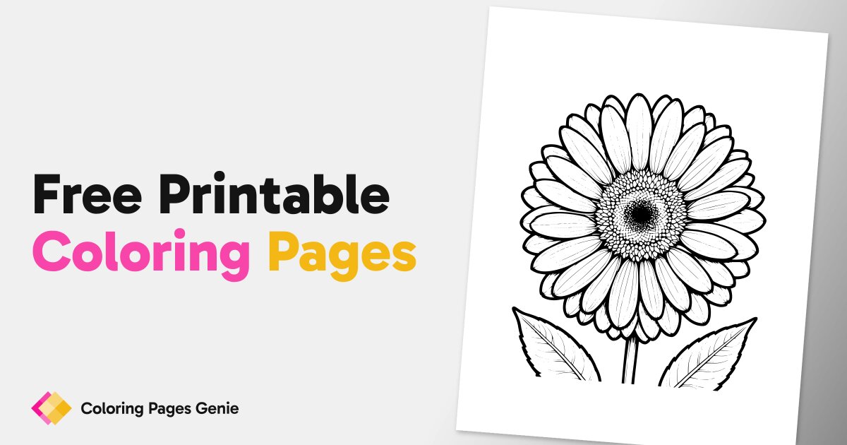 Flower Coloring Pages | Free Printable Coloring Pages